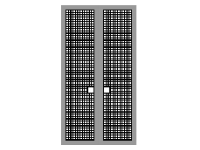 File cnc cổng 2 cánh chi tiết ô vuông