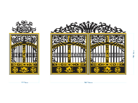 File cnc cổng 2 cánh chính, cổng phụ đẹp nhất