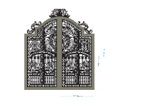 File cnc cổng 2 cánh cho biệt thự đẹp 2023