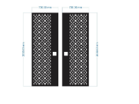 File cnc cổng 2 cánh đơn giản nhất