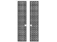 File cnc cổng 2 cánh hoa 4 cánh