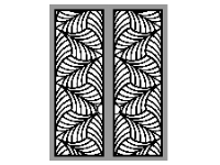 File cnc cổng 2 cánh lá