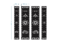 File cnc cổng 2 cánh thiết kế cad đẹp đơn giản