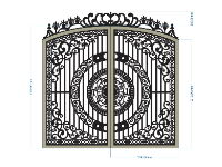 File cnc cổng 2 cánh thiết kế đẹp nhất hiện nay