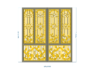 File cnc cổng 2 cánh thiết kế hoa sen dưới chân đẹp