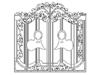 File cnc cổng 2 cánh trái tim