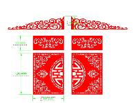 File cnc cổng 2 cánh trên autocad đẹp nhất