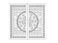 File cnc cổng 2 cánh trống đồng đẹp nhất dxf