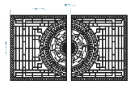 File cnc cổng 2 cánh trống đồng dxf tháng 4