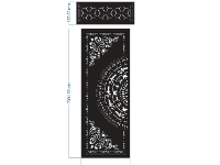 File cnc cổng 2 cánh trống đồng ô thoáng bông tuyết