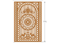 File cnc cổng 2 cánh trống giữa