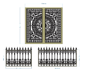 File cnc cổng 2 cánh và hàng rào đẹp