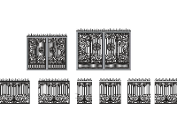 File cnc cổng 2 cánh và hàng rào mới