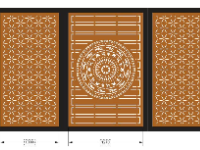 File cnc cổng 3 cánh mới