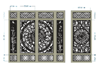 File cnc cổng 4 cánh chính phụ
