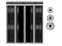 File cnc cổng 4 cánh có chông và hoa văn mái kính