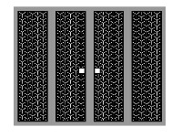 File cnc cổng 4 cánh đơn giản nhất dxf 2d