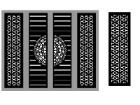 File cnc cổng 4 cánh dxf bông tuyết