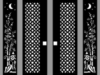 File cnc cổng 4 cánh dxf trúc