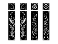 File cnc cổng 4 cánh hoa văn sen