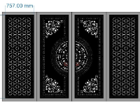 File cnc cổng 4 cánh mới độc đáo