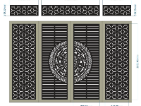 File cnc cổng 4 cánh ô thoáng bông tuyết