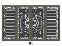 File cnc cổng 4 cánh phát tài phát lộc dxf