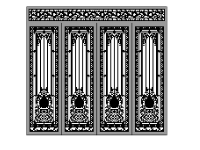 File cnc cổng 4 cánh thiết kế đẹp nhất hôm nay