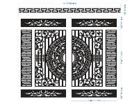 File cnc cổng 4 cánh trống có vòm