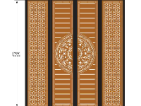 File cnc cổng 4 cánh trống đồng chân mới