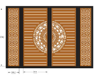 File cnc cổng 4 cánh trống đồng dương