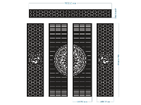 File cnc cổng 4 cánh trống đồng kết hợp rồng