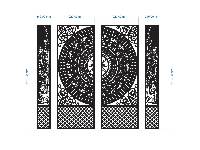 File cnc cổng 4 cánh trống đồng và cây trúc trên autocad