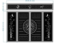 File cnc cổng 4 cánh trúc phúc thọ