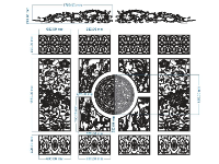 File cnc cổng 4 cánh tứ linh chóp rồng