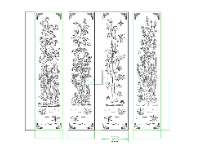 File cnc cổng 4 cánh tứ quý