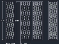 File cnc cổng 4 cánh và ô thoáng bông tuyết