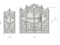 File cnc cổng chính phụ đẹp nhất