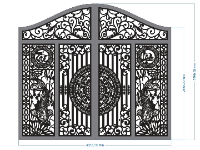 File cnc cổng tài lộc cá chép trống đồng