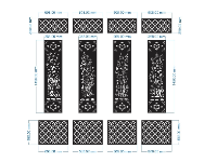 File cnc cổng tứ quý thiết kế đẹp 2d