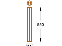 File cnc đồng tiền trụ lan can dxf