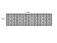 File cnc giếng trời hoa văn đơn giản