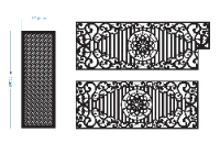 File cnc hàng rào 2 kích thước dxf