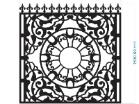 File cnc hàng rào kết hợp chông