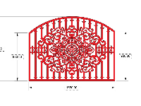 File cnc hàng rào mẫu dxf