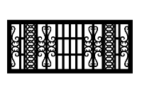 File cnc hàng rào thiết kế đơn giản dxf