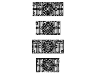 File cnc hàng rào trống đồng 4 kích thước