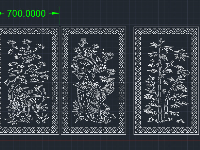 cnc hàng rào,hàng rào tứ quý,File dxf tứ quý cnc