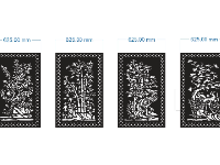 File cnc hàng rào tứ quý dxf