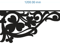 File cnc hoa góc cỏ 3 lá